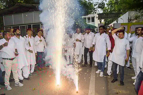 HAM workers celebrate in Patna